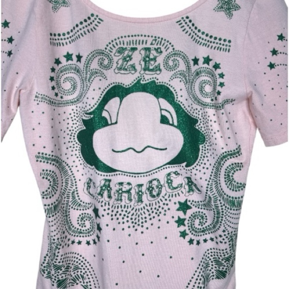 Farm Rio Disney Zé Carioca Pink Bodysuit Medium - Picture 3 of 10